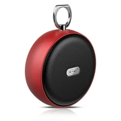 Bærbar Bluetooth højtaler, rød, TWS funktion, 800mAh batteri, 4 timers spilletid