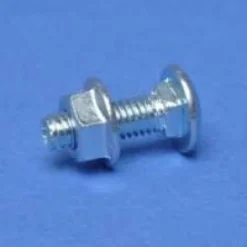 Bræddebolt BTRCC M6 x 12 mm, ZnL, med møtrik (100)
