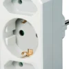 Brennenstuhl strømskinne, 1x CEE 7/4 (Schuko), 2x IEC 60906-1 (Europlug), CEE 7/7 tilslutning, børnebeskyttelse, hvid (udgået)
