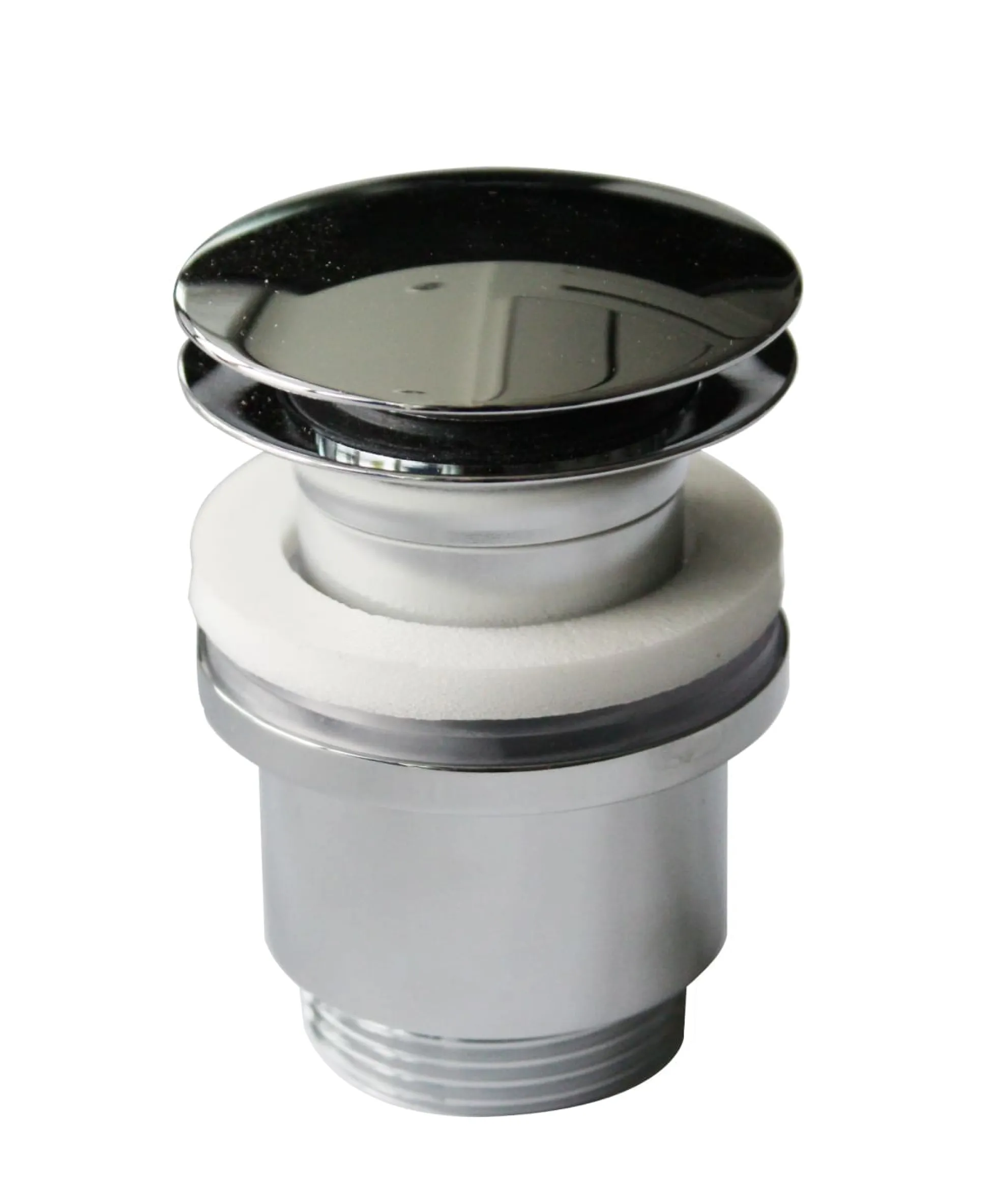 Børma bundventil Push-open krom 1.1/4"