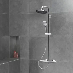 Børma Idealrain Ceratherm CT25 brusesystem, Ø100 mm, krom