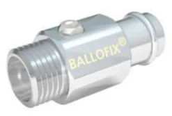 Broen BALLOFIX® kuglehane 3/4" x 18 mm. Nippel-Press. Med håndtag.