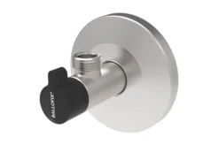 Broen ballofix vinkelventil, rustfri 3/8"x1/2"