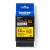 Brother tape TZe-S631, sort/gul, 12 mm, 8 meter