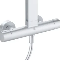 Brusesystem Alu+ med termostat, Ø100/Ø260, sølv - Ideal Standard