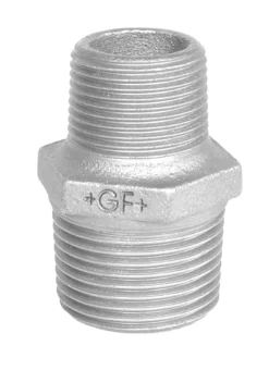 Brystnippel galvaniseret reduktion 3X2