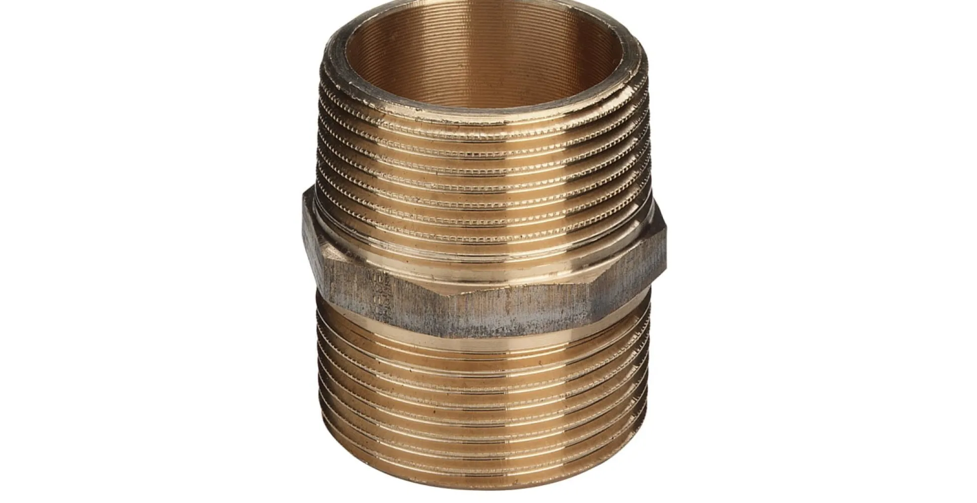 Brystnippel, 3/8", rødgods silicium bronze - Viega