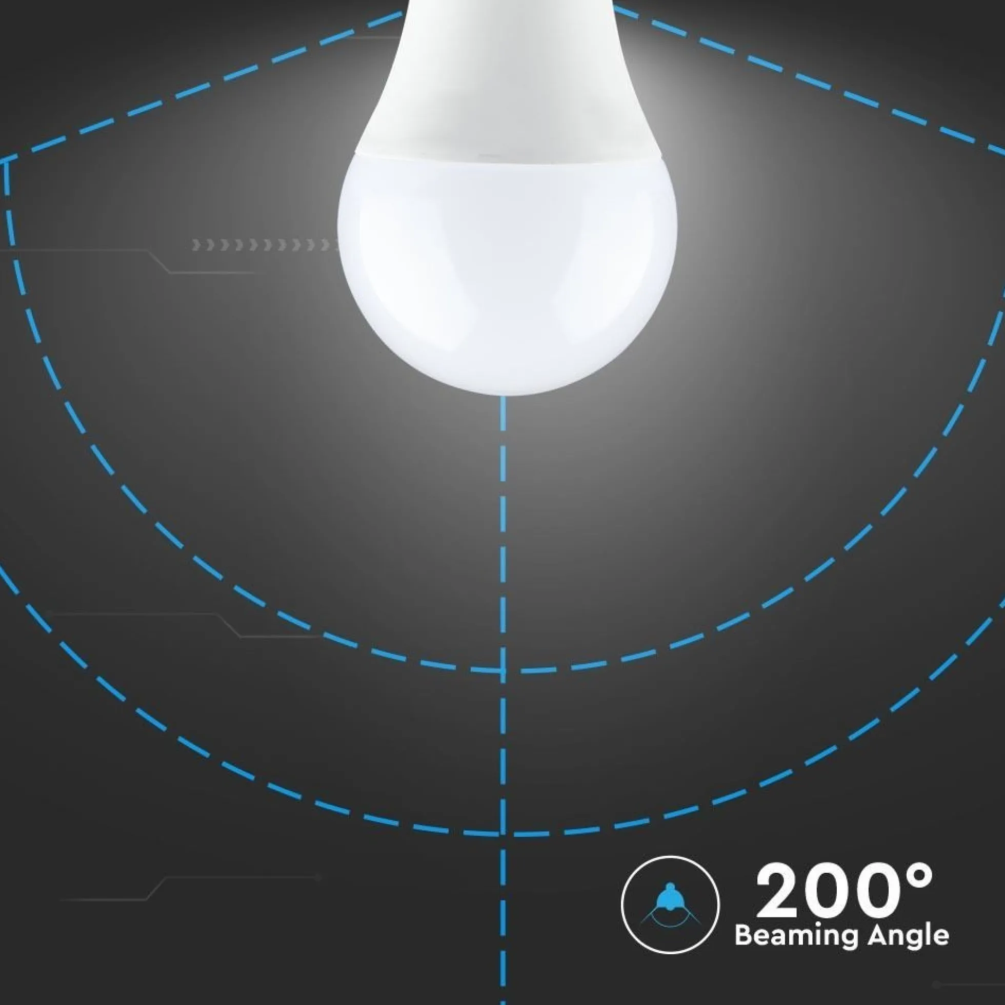 B22 9W LED pære - Kold hvid, ikke dæmpbar