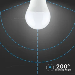 B22 9W LED pære, 806 lumen, 3000K, 200° spredning, 108 mm højde, 60 mm diameter, ikke dæmpbar, PVC - V-Tac
