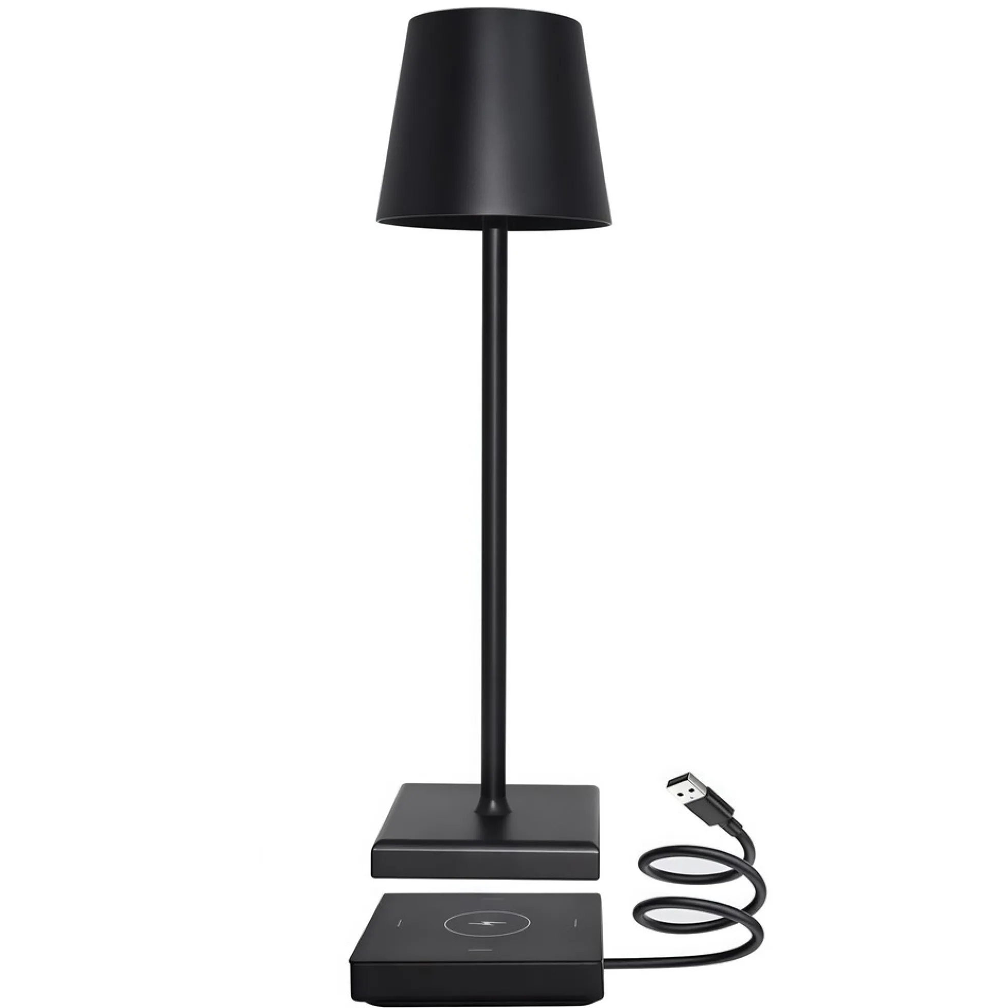 Candela LED bordlampe med trådløs opladning, IP54, touch dæmpbar