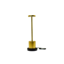 Candela Opladelig LED bordlampe med trådløs opladning - Guld, IP54, Inde/ude, touch dæmpbar