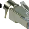 Cat 6A FTP RJ45 (8P8C) modular plug t. stiv rund ledning - 10 stk