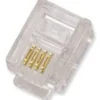 Cat 3 UTP RJ11 (6P4C) modular plug t. blød flad ledning