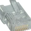 Cat 3 UTP RJ45 (8P8C) modular plug t. blød rund ledning