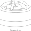 Cavius varmealarm 65 mm, trådløs