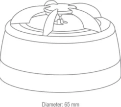 Cavius varmealarm 65 mm, trådløs
