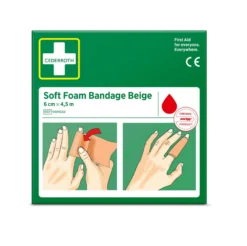 Cederroth Soft Foam bandage, beige 6x450cm