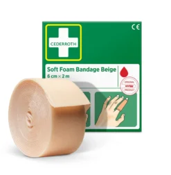 Cederroth Soft Foam bandage, beige, 6x200cm