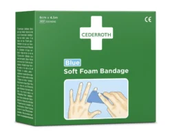 Cederroth Soft Foam Bandage, 6 cm. x 4,5 meter, blå
