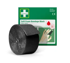 Cederroth Soft Foam bandage, sort, 6x450cm