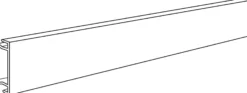 Centerlåg, BRHN 70080, perlehvid - 2 meter
