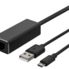 Chromecast netværksadapter, USB, RJ45, sort, Deltaco