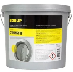 Citronsyre, pulverform, 5 kg - Borup Kemi
