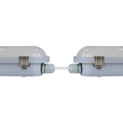120 cm HiCRI armatur - RA90, 40W, gennemfortrådet, IP65, 5100lm