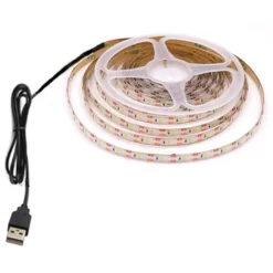 80 cm USB LED strip til TV og PC, 60 LED pr. meter, 6000K, IP65