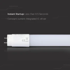 60cm / 10W T8 LED rør, Samsung LED chip, Kold hvid (6400K), 850 lumens, 160° spredning - VT-061.cw (restsalg)