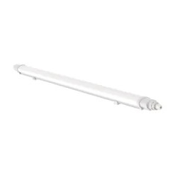 150 cm 48W vandtæt komplet LED armatur, gennemfortrådet, IP65, kold kulør