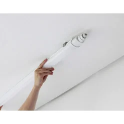 150 cm 48W vandtæt komplet LED armatur, gennemfortrådet, IP65, kold kulør