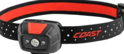 COAST FL19 Pandelampe, rødt/hvidt lys, 330 lumen