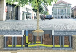 Combigrid 5,0 x 50 m, 310 g forstærket geotekstil, 12 x 12 mm