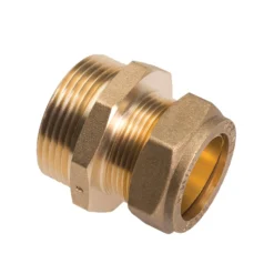 Conex overgang 15 mm x 1/2", forkromet, til pex og kobber