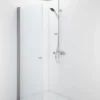 Contura Shower Space lige dør, mat profil/klart glas, SPNK 700, knopgreb