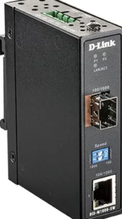 converter gigabit - SFP, DIN skinne