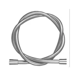 Cromalux bruserslange, glat krom, 2 meter