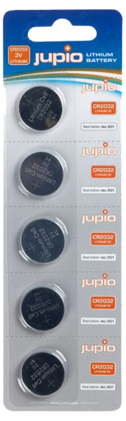 CR2032, 3V, 5 stk. - Jupio (restsalg)
