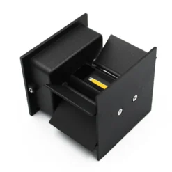 Cubic LED væglampe, 6W, dæmpbar, 3000K, IP65, sort - LEDlife