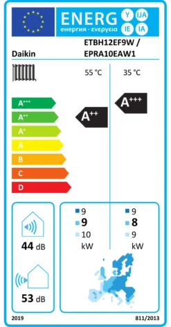 Daikin Altherma 3 varmepumpe 10kW udedel