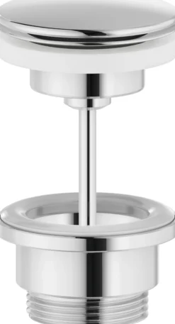 Damixa bundventil, m/overløbsring, push-open, 1 1/4", Ø63 mm