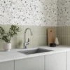 Damixa Clover Green køkkenarmatur, C-tud, 1-grebs, krom