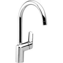 Damixa Clover Green køkkenarmatur, C-tud, 1-grebs, krom