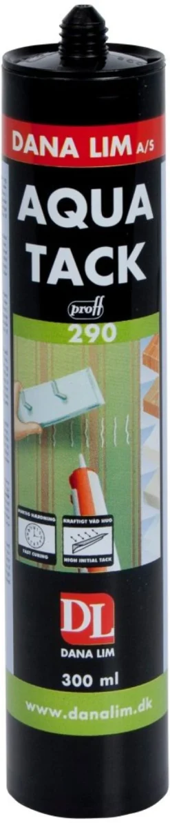 Dana Lim Aqua Tack 290 montagelim, hvid, 300 ml patron