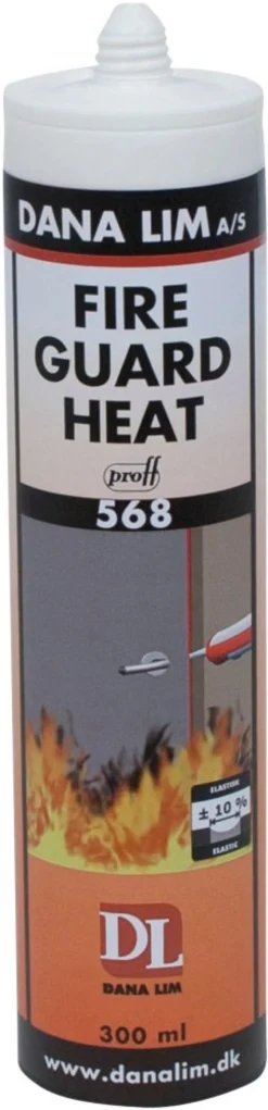 Dana Lim Fire Guard Heat 568, silikatbaseret ovnkit, 300 ml patron