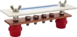 Dan Delektron Potentialudligningskinne, H804, 195x40x5mm, Kobber