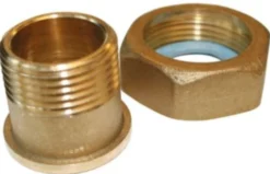 Danfoss gevindnippel til AB-QM ventiler, 1" omløber x 3/4" nippel