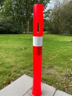 Danpæl Afspærringscylinder, 100 cm, rød - Letbæk Plast