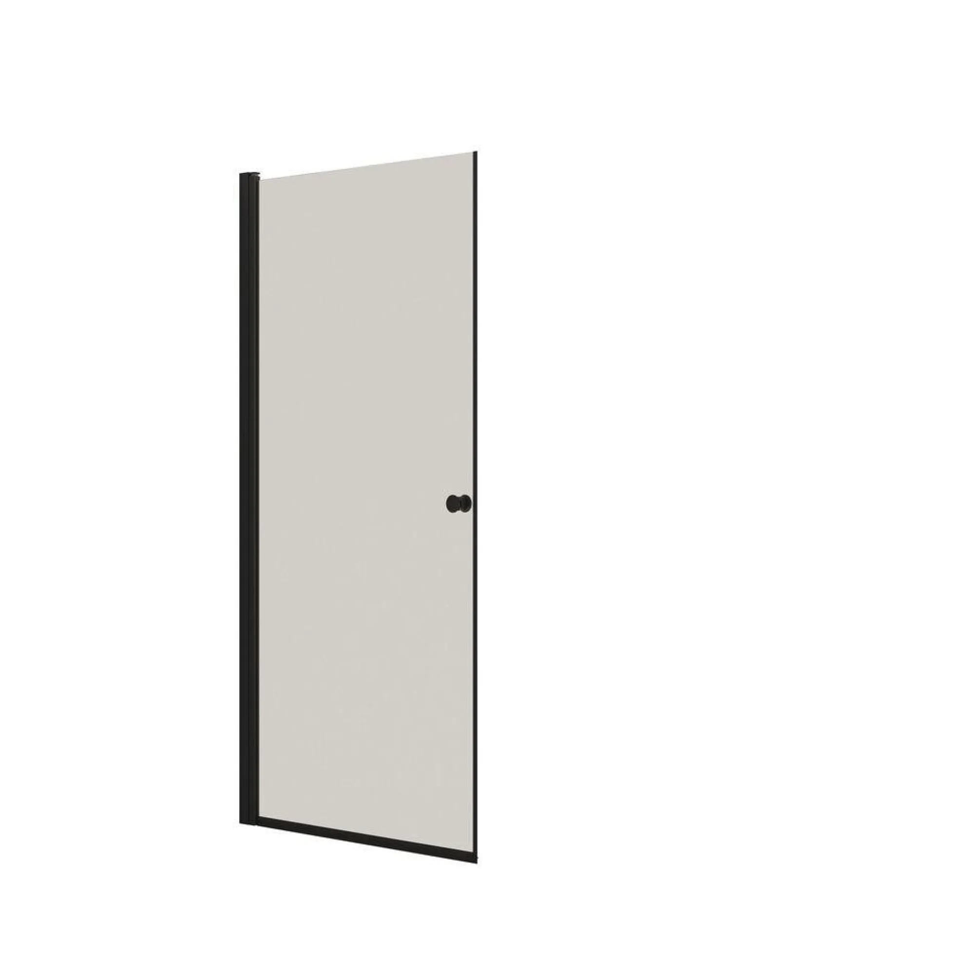 DANSANI brusedør, 200 cm, 97-99 cm, sort/klar